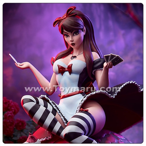 사이드쇼 컬랙티블 앨리스 in Wonderland: Game of Hearts Edition Statue