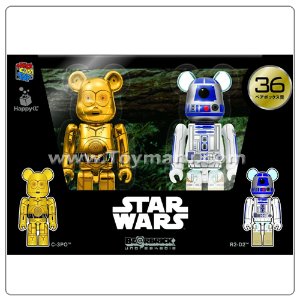 베어브릭 스타워즈 C-3PO &amp; R2-D2 2종