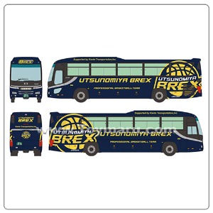 THE 버스 컬렉션 간토 자동차 우츠노미야 브렉스 팀 버스(2022년 9월 발매예정)